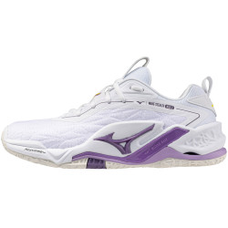 mizuno wave stealth neo 2 femme blanc violet jaune